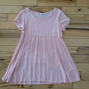 American Apparel Soft Pink Babydoll Dress S/XS Cottagecore Fairy Boho